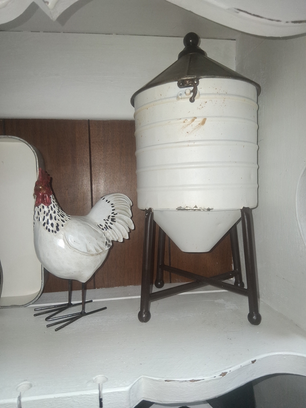 Hobby Lobby White Metal Farmhouse Silo